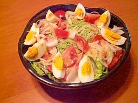 野菜たっぷり！ラーメンサラダ